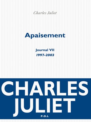 cover image of Apaisement. Journal VII (1997-2003)